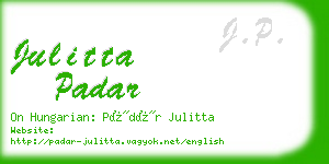 julitta padar business card